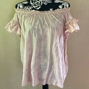 LG UNIVERSAL THREAD SOFT PINK COTTON TOP